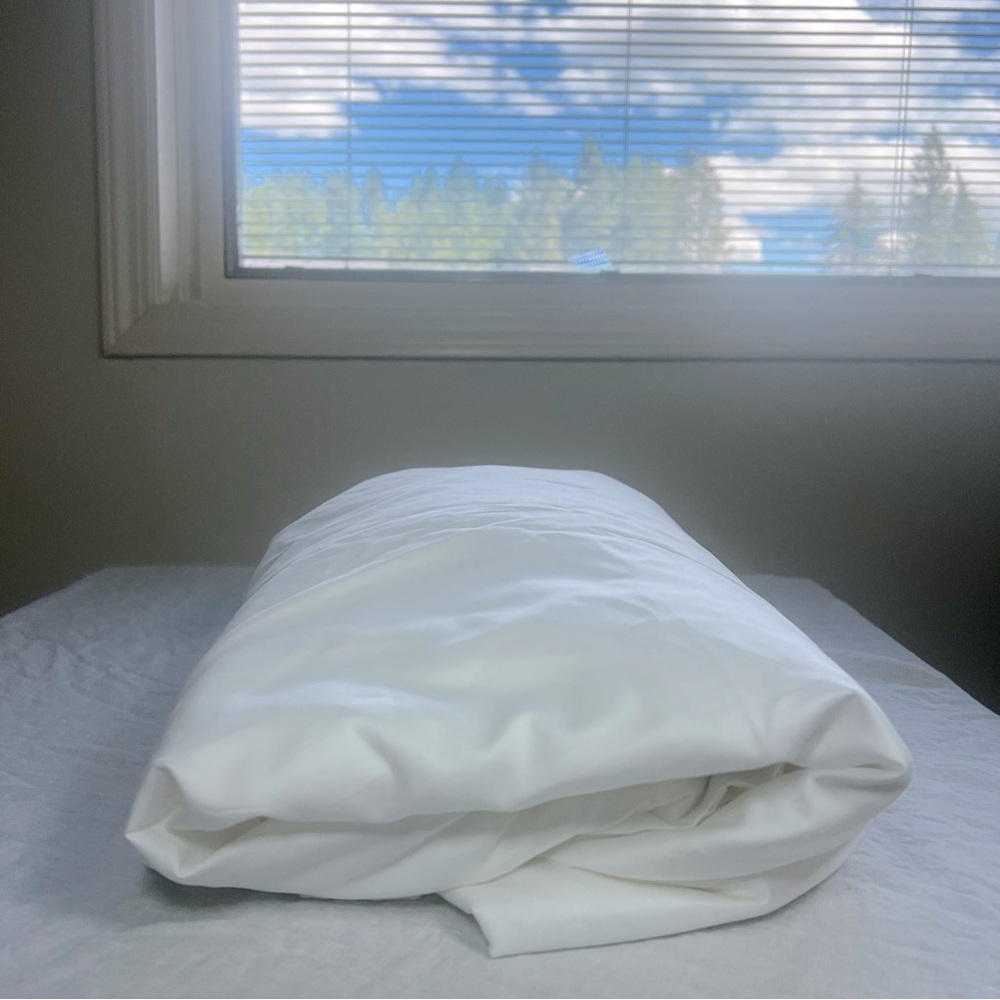 Brooklinen Luxe 100% Cotton Sateen Duvet White in Cali King/King